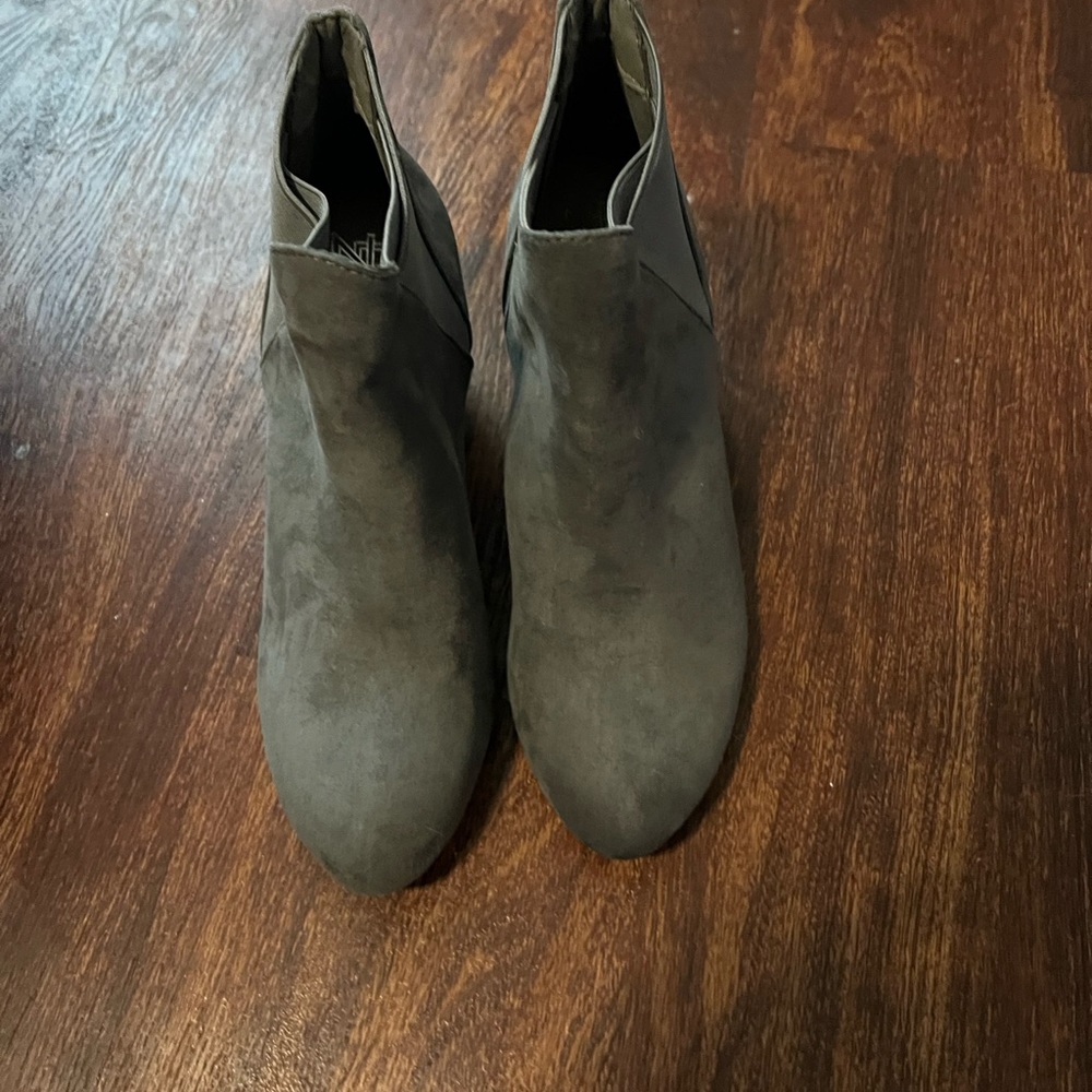 Gray booties